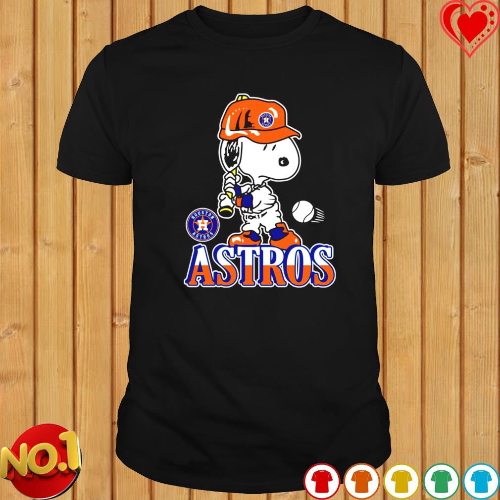 Snoopy Playing Baseball Houston Astros shirt, hoodie, sweater, long sleeve  and tank top