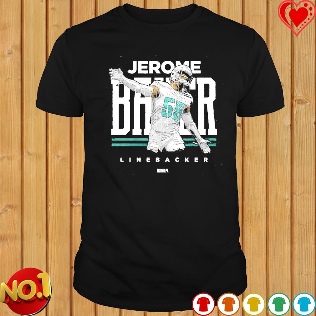 Jerome Baker 55 Miami Dolphins football player poster shirt, hoodie,  sweater, long sleeve and tank top