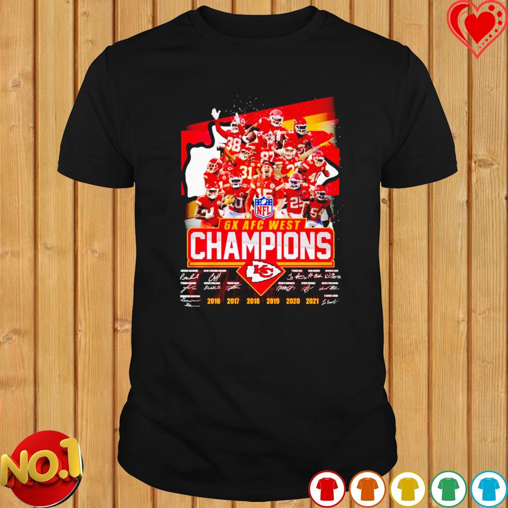 Kansas City Chiefs 6x AFC West Champions Shirt, hoodie, sweater