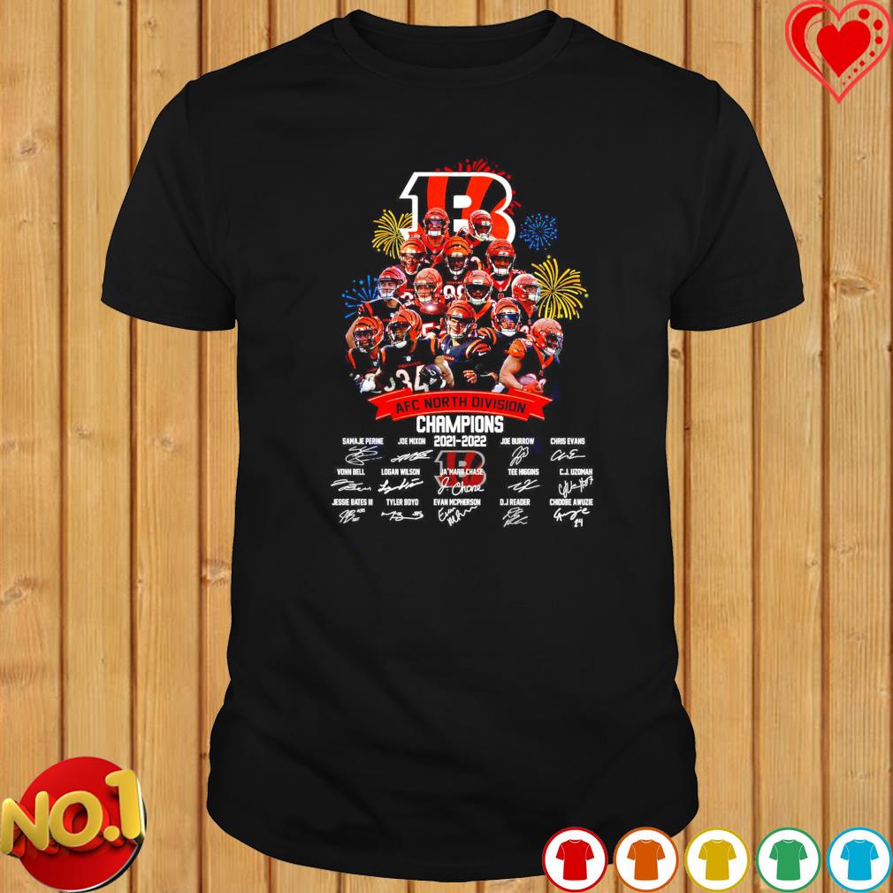 Cincinnati bengals 2022 afc north division champions shirt, hoodie,  sweater, long sleeve and tank top