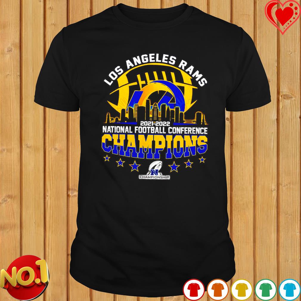 Los Angeles Rams 2021 2022 National Football Conference Champions shirt,  hoodie, sweater, long sleeve and tank top