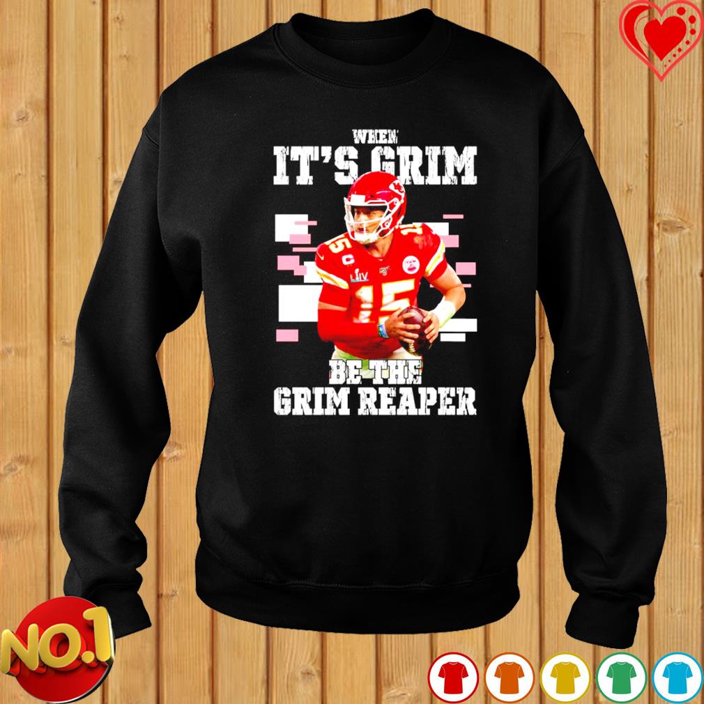 Official patrick mahomes ii grim reaper 2022 shirt, hoodie, sweater, long  sleeve and tank top