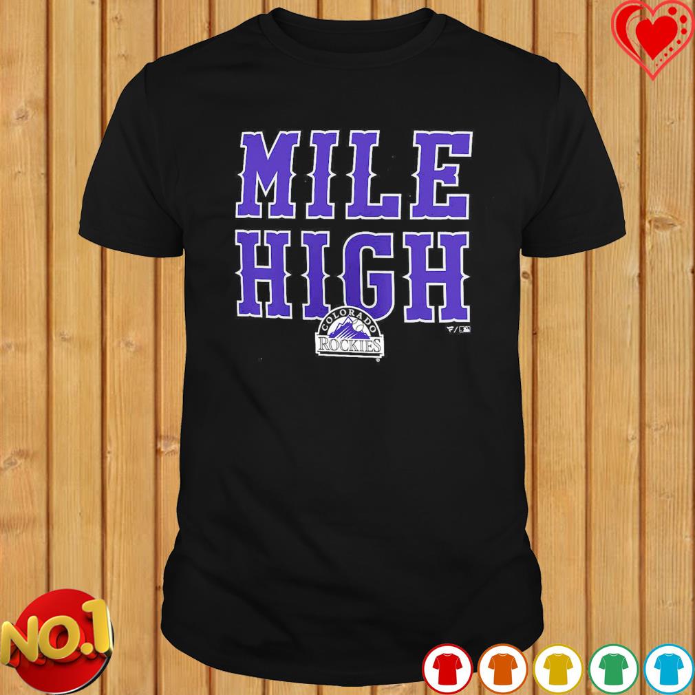 Personalized Colorado Rockies Mile High Custom Name & Number shirt