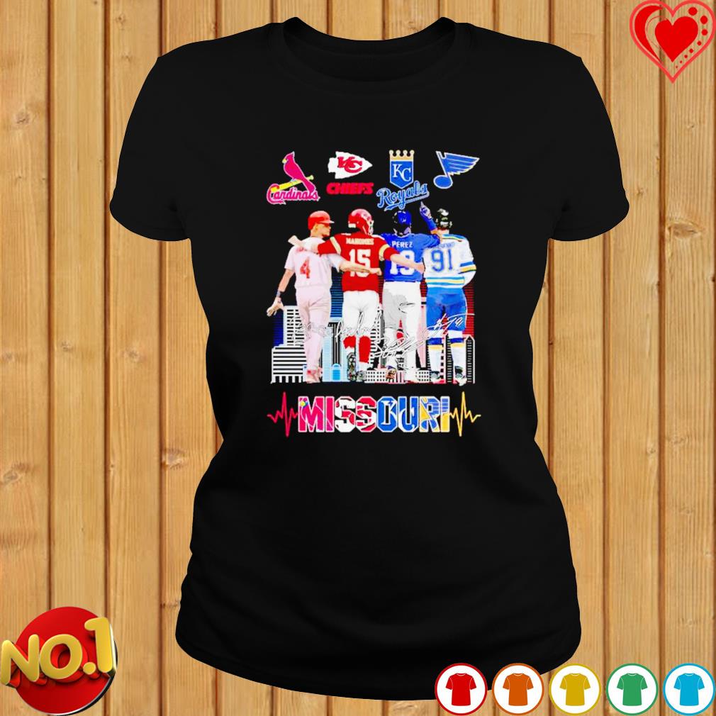 Missouri Yadier Molina Patrick Mahomes Salvador Perez And Vladimir  Tarasenko Unisex T-Shirt - Teeruto