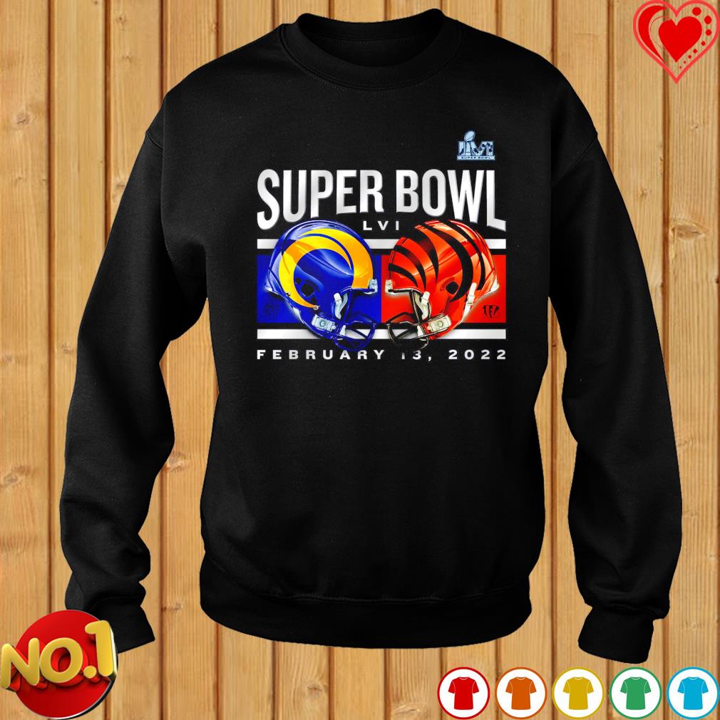 Cincinnati Bengals Los Angeles Rams 2022 LVI Super Bowl Shirts,Sweater,  Hoodie, And Long Sleeved, Ladies, Tank Top