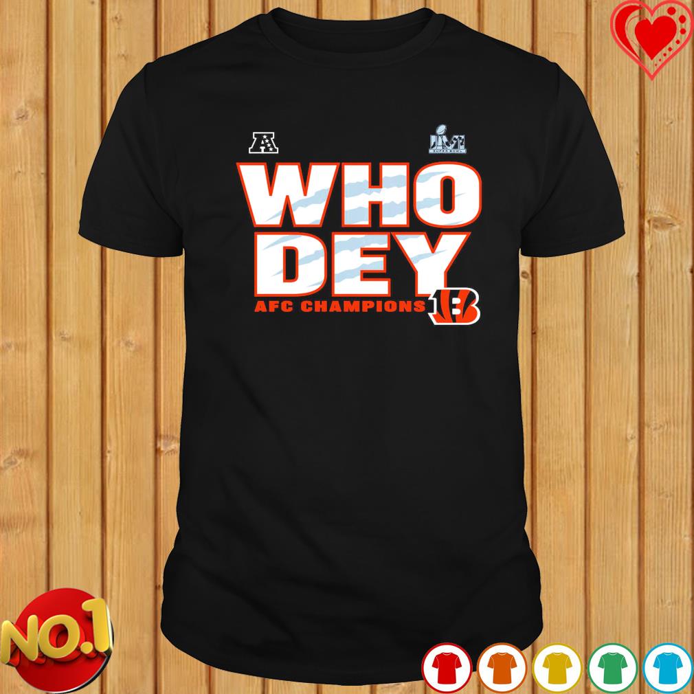 Official Who Dey Champs Cincinnati Bengals Shirt, hoodie, sweater, long  sleeve and tank top