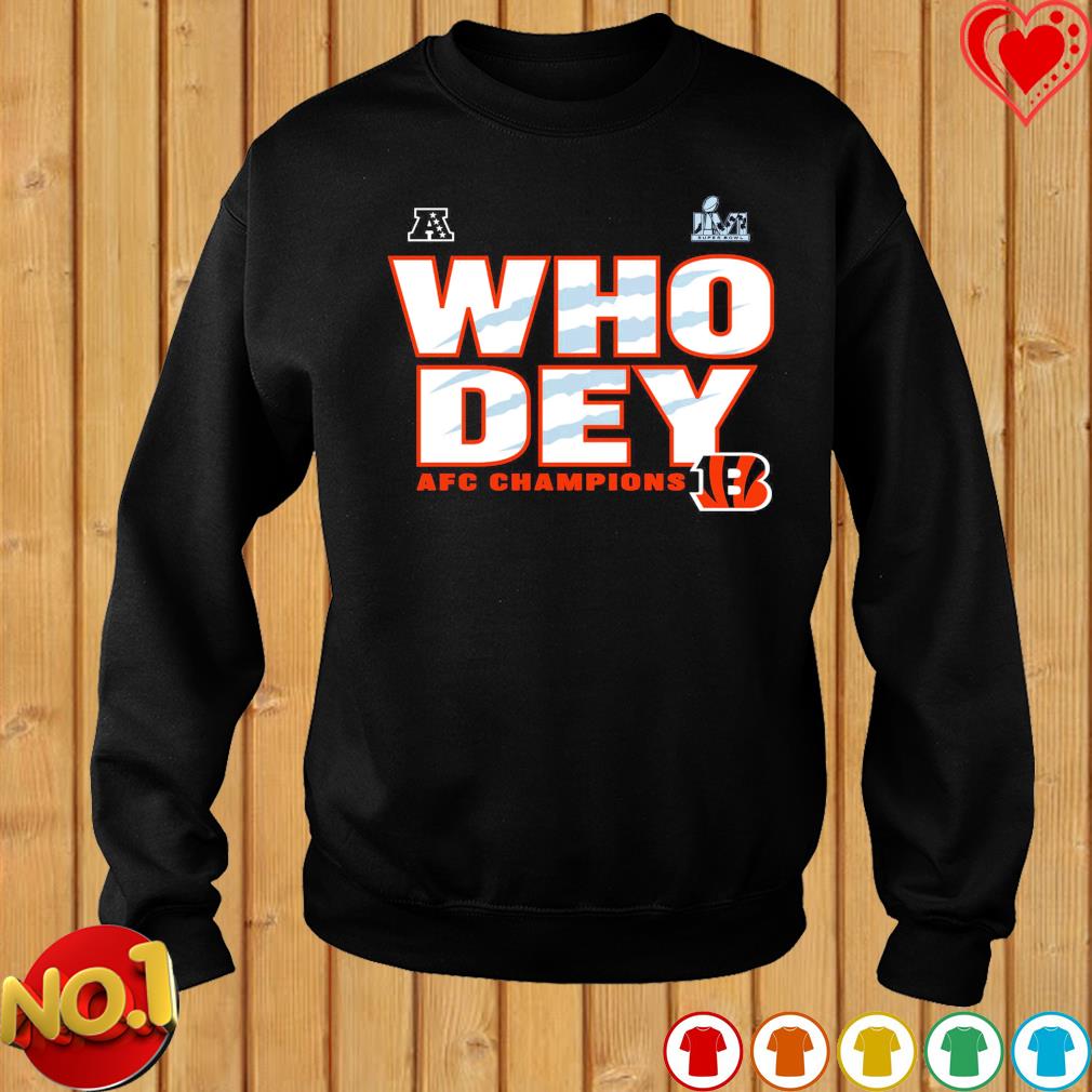 Official Who Dey Champs Cincinnati Bengals Shirt, hoodie, sweater