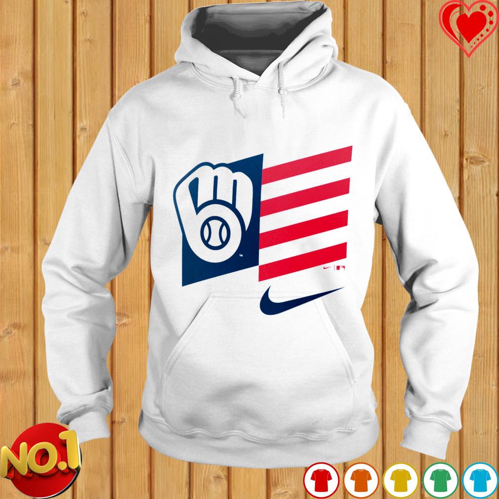 Milwaukee Brewers Nike Americana Flag shirt, hoodie, sweater, long