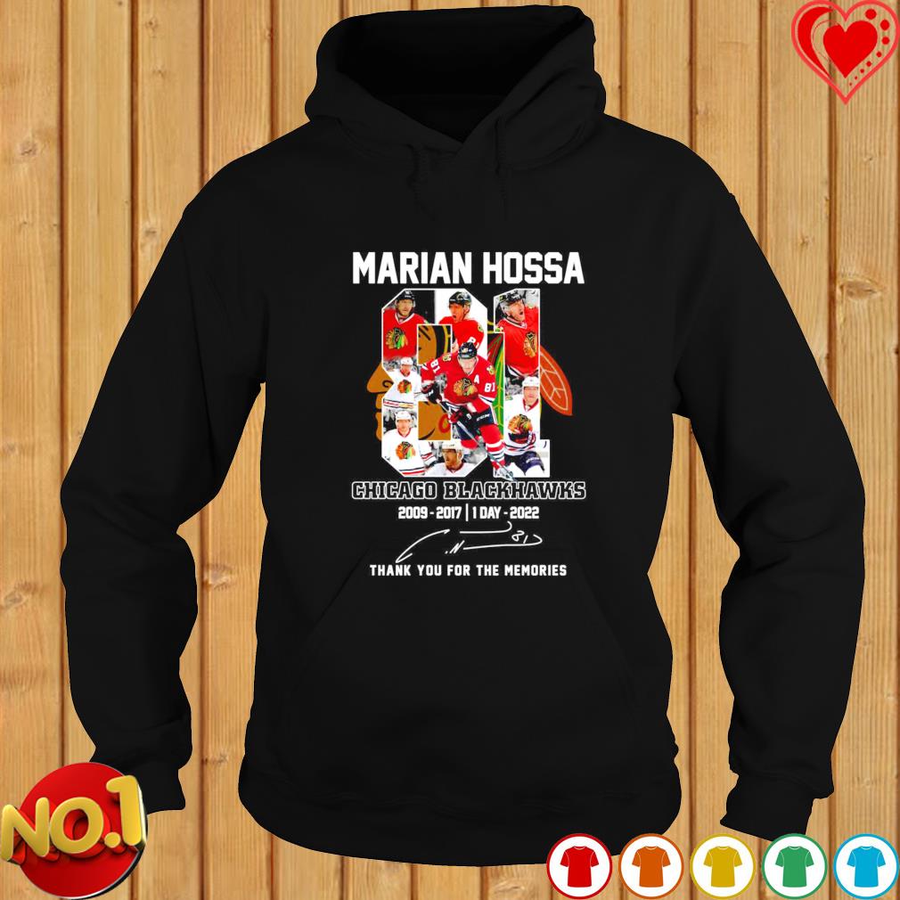 Marian Hossa Chicago Blackhawks 2022 Signature Thank You For The Memories  Shirt, hoodie, sweater, long sleeve and tank top