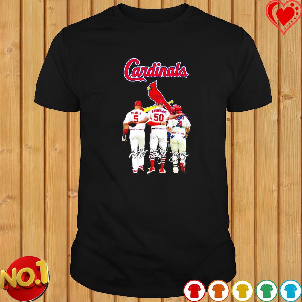 NEW St.LC Wainwright Pujols Molina T-Shirt