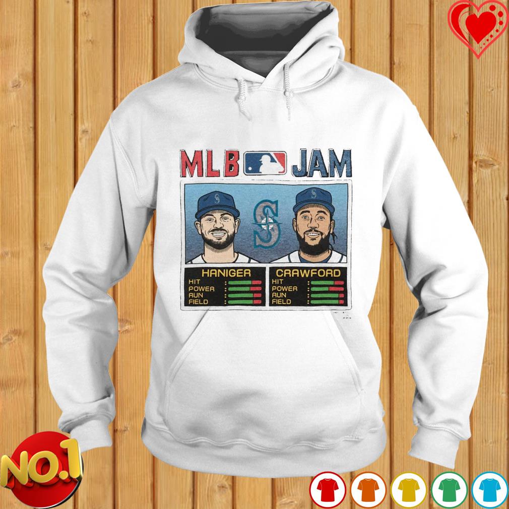 MLB Jam Mariners Haniger and Crawford Retro Seattle Mariners T-Shirt,  hoodie, sweater, long sleeve and tank top