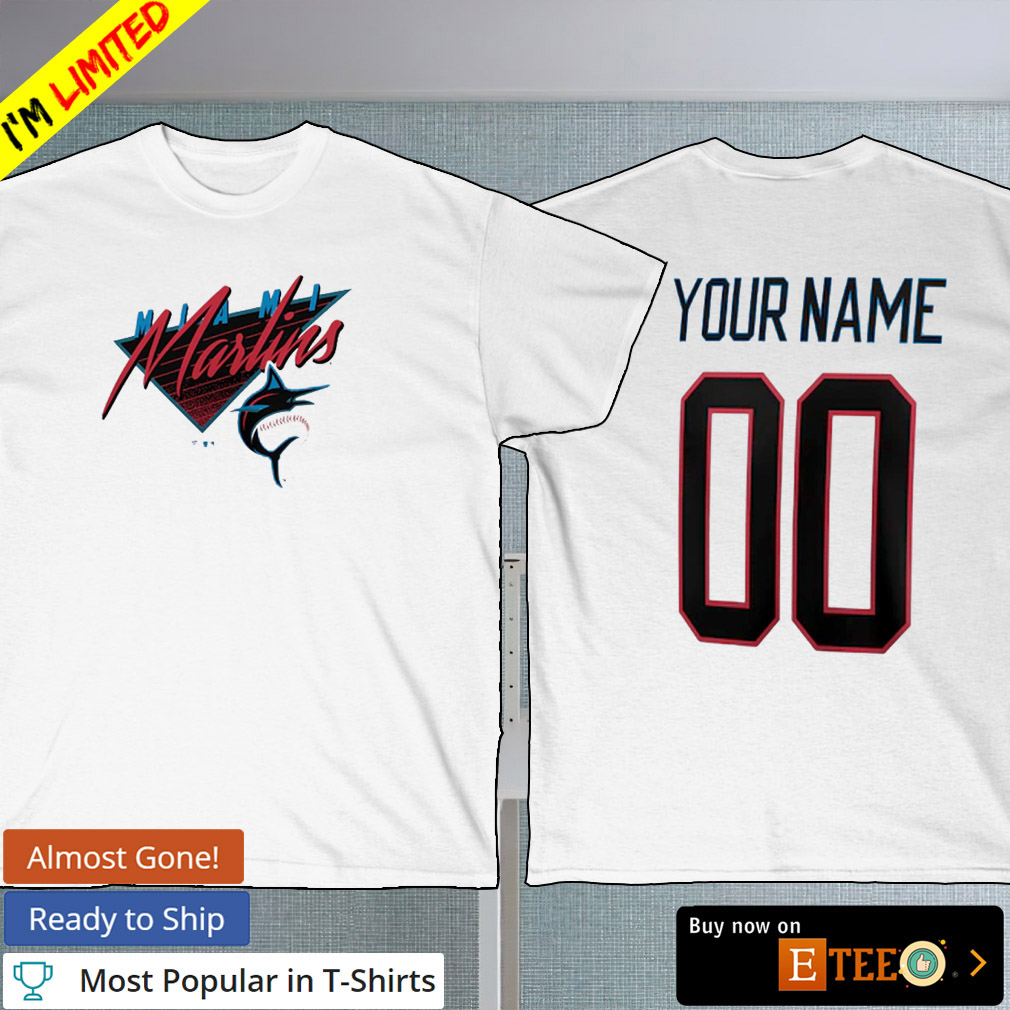 MLB Miami Marlins Mix Jersey Custom Personalized Hoodie Shirt