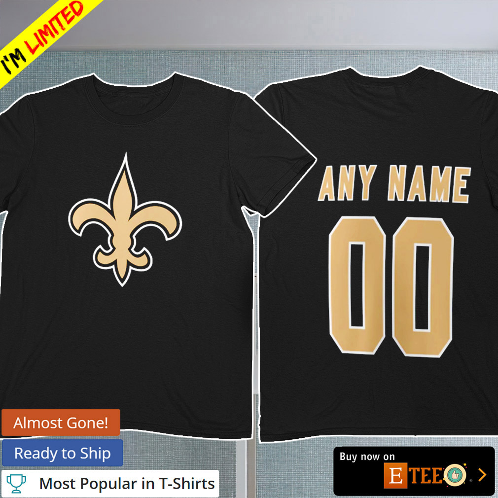 Personalized NFL New Orleans Saints custom name and number shirt