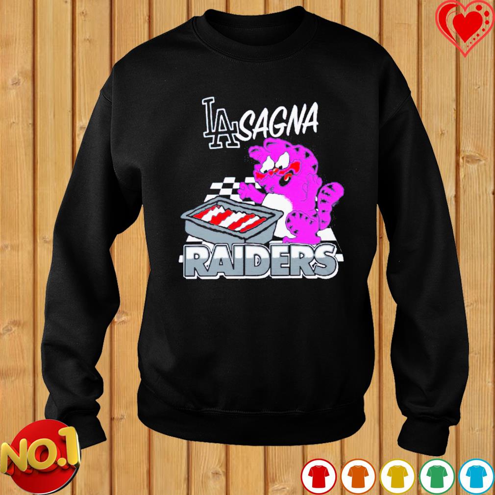 Garfield Los Angeles Dodgers sagna Raiders Shirt - Bring Your