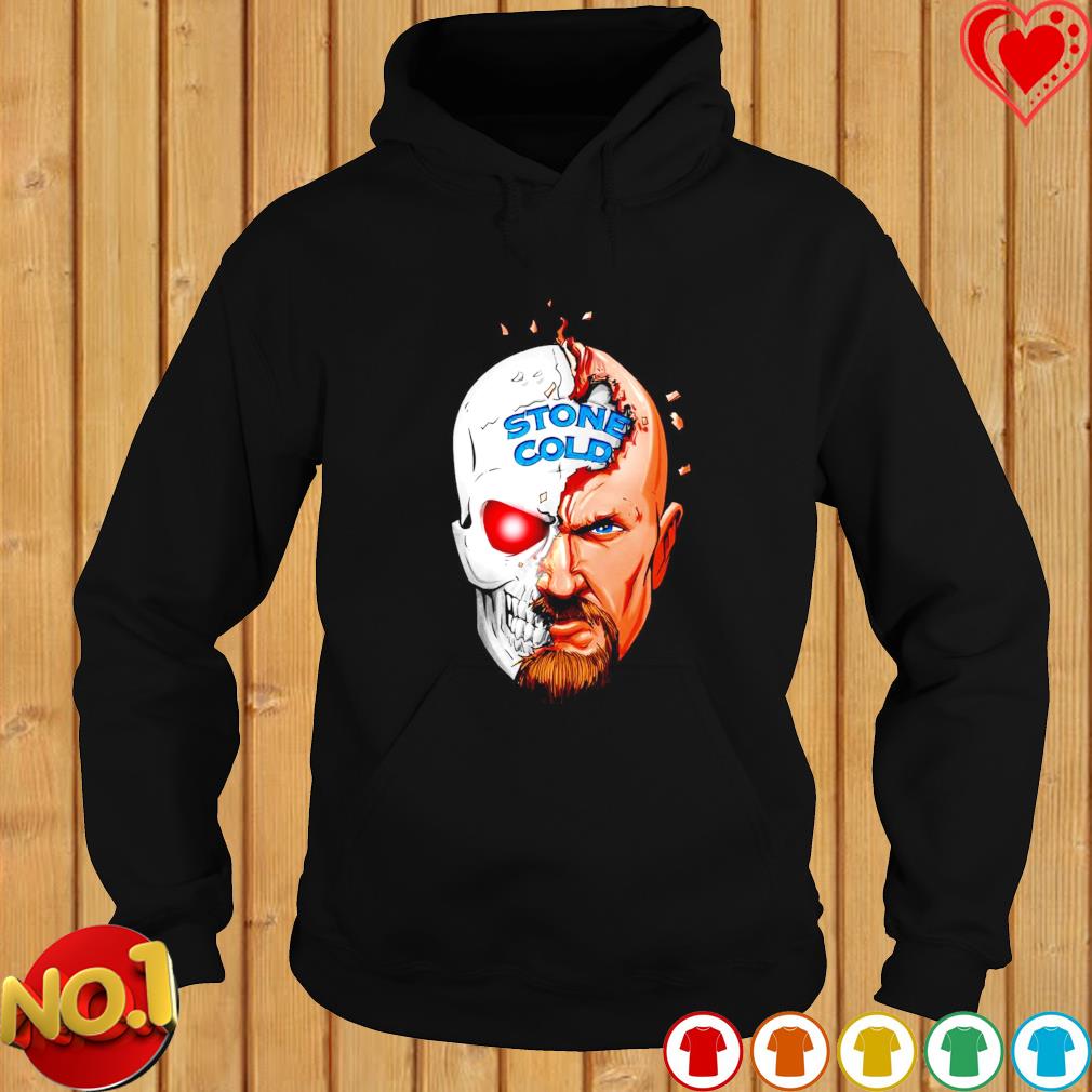 Stone Cold Steve Austin Half Skull Shirt, hoodie, sweater, long