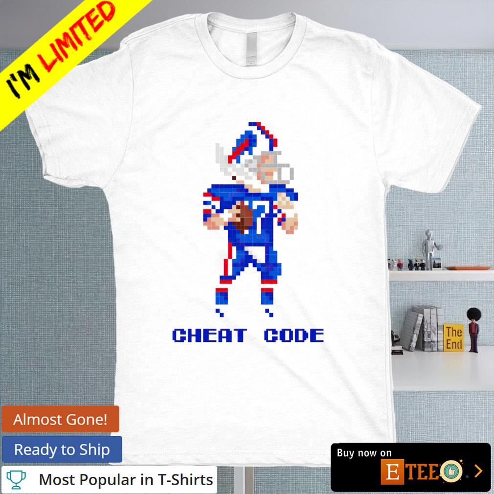 Buffalo Bills Josh Allen 8-bit code pixel shirt