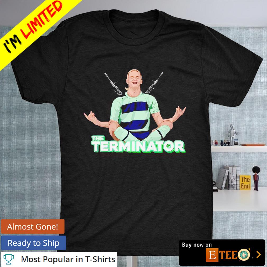 Erling Haaland the terminator T-shirt