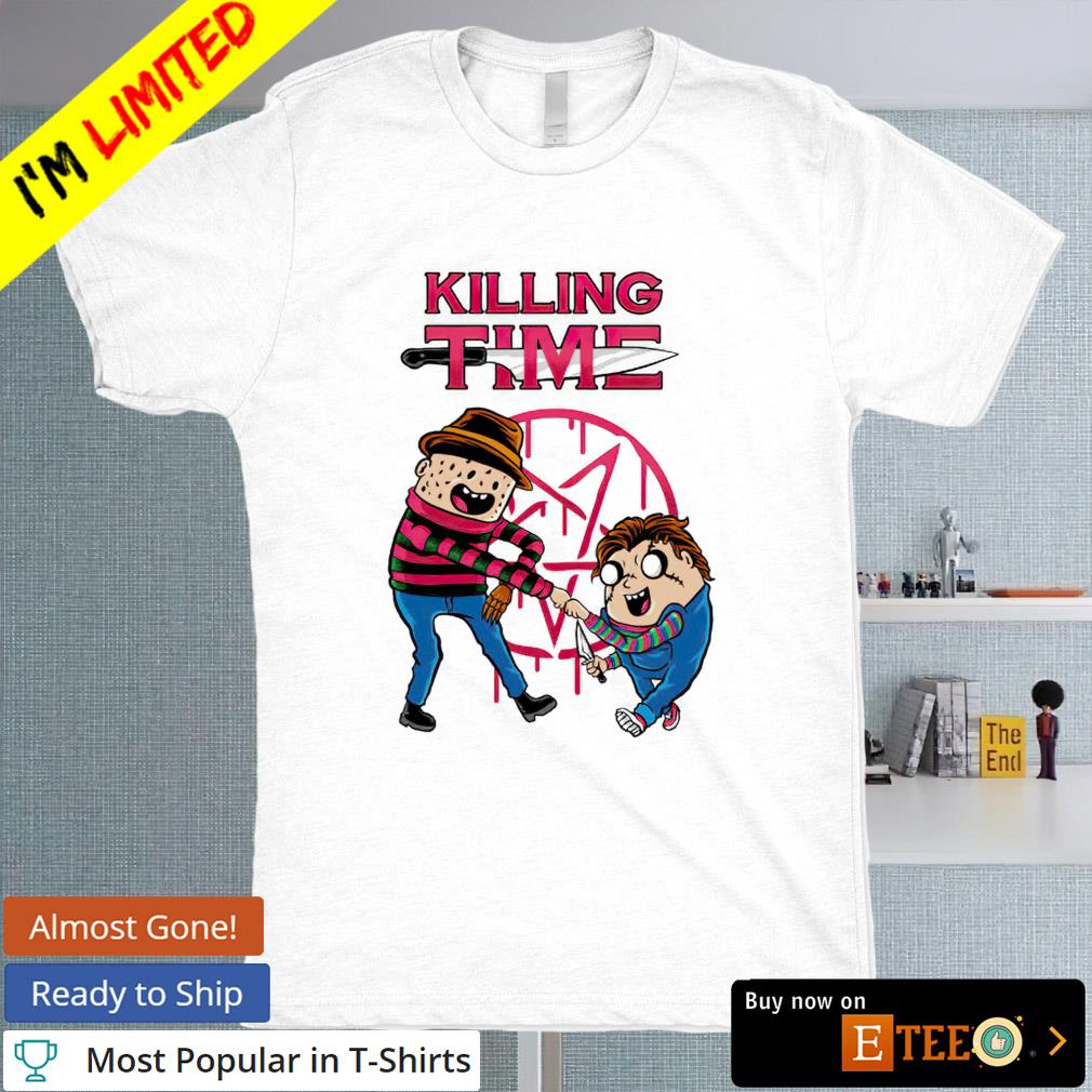 Freddy Krueger and Chucky killing time Halloween shirt