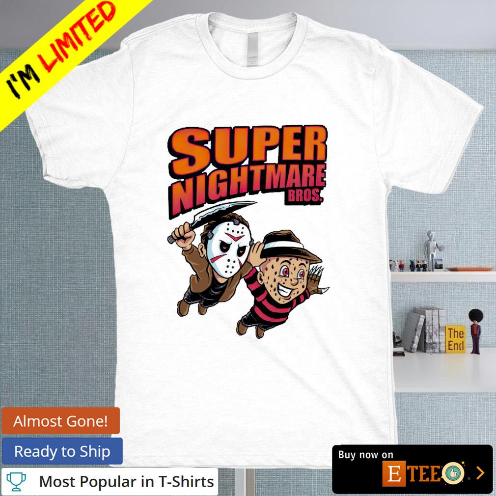 Jason Voorhees and Freddy Krueger super nightmare bros Halloween shirt