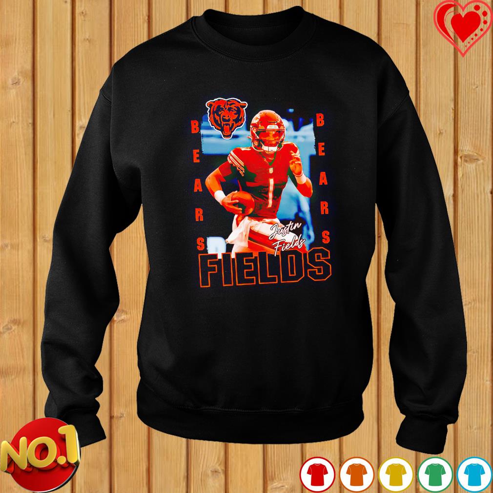 Official chicago Bears Justin Fields T-Shirt, hoodie, tank top, sweater and  long sleeve t-shirt