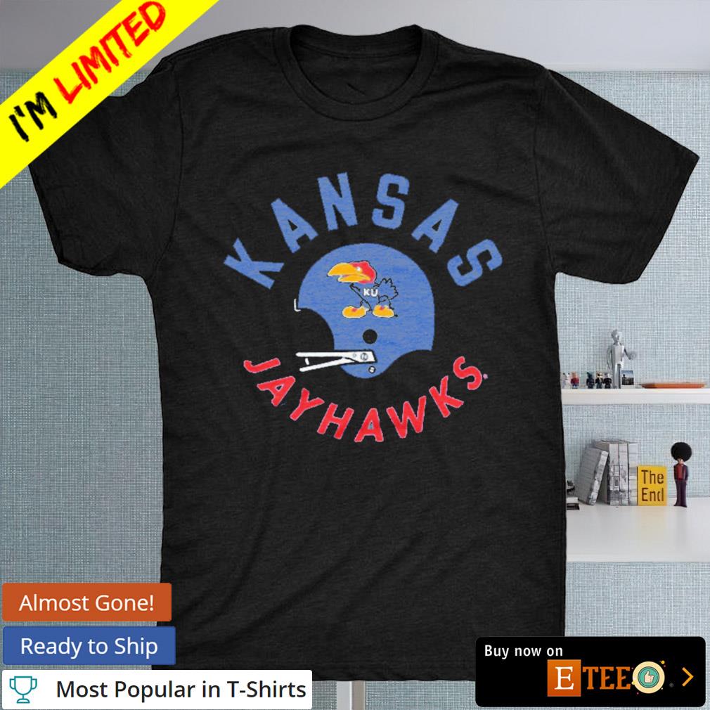 Kansas Jayhawks football helmet shirt