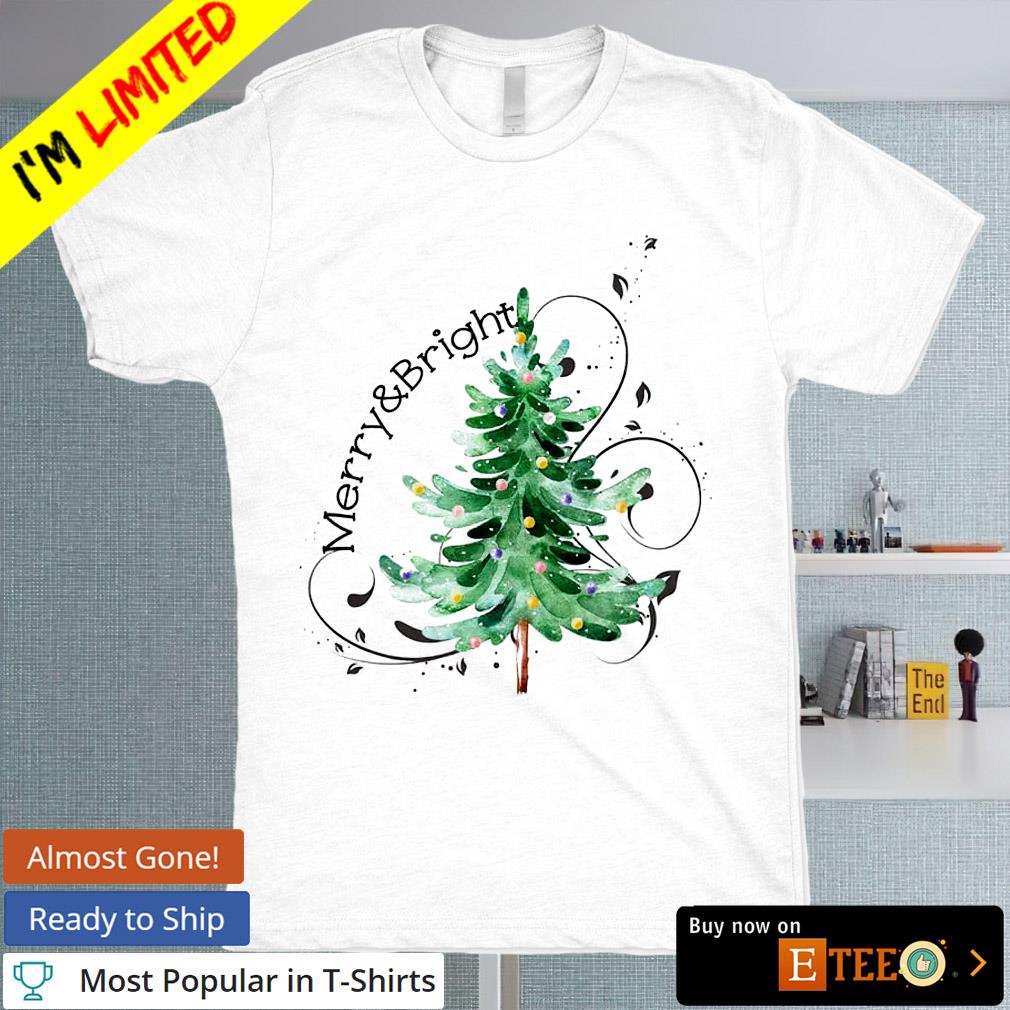 Merry & Bright Christmas Trees T-Shirt