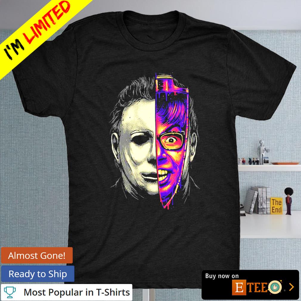 Michael Myers Shaggin and slashin face Halloween shirt
