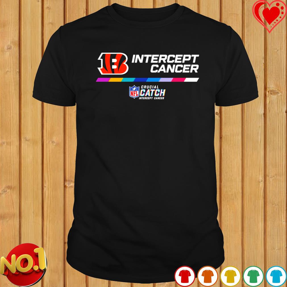 Cincinnati Bengals Intercept Cancer 2022 NFL Crucial Catch Shirt, hoodie,  sweater, long sleeve and tank top