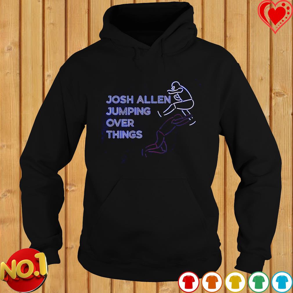 Buffalo Bills Josh Allen Neon Hurdle Athlete Logos Shirt, hoodie, sweater,  long sleeve and tank top