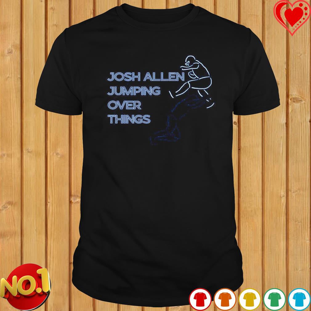 Josh Allen Jumping Over Things Neon Hurdle Shirt, hoodie, sweater, long  sleeve and tank top