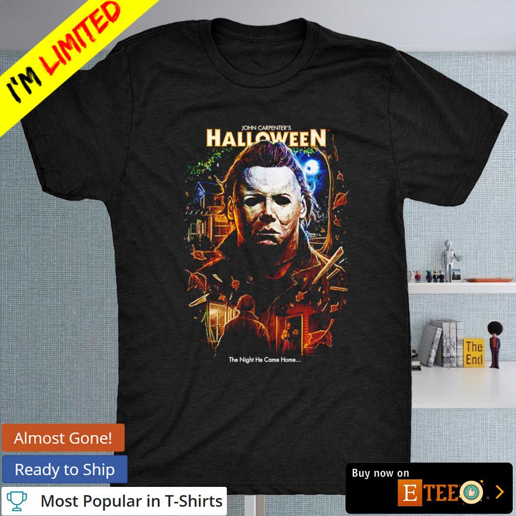 Michael Myers John Carpenters Halloween The Night He Came Home Shirt Unisex T-Shirt White M