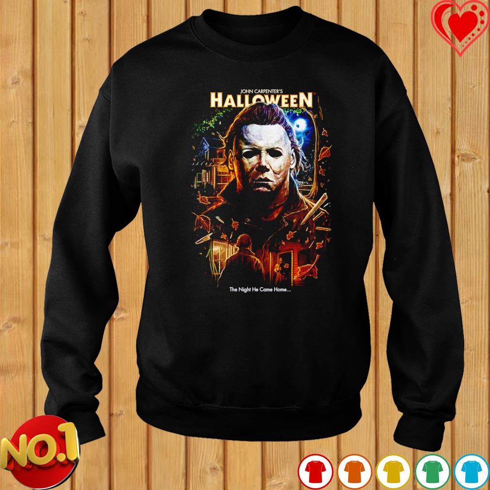 Michael Myers John Carpenters Halloween The Night He Came Home Shirt Unisex T-Shirt White M