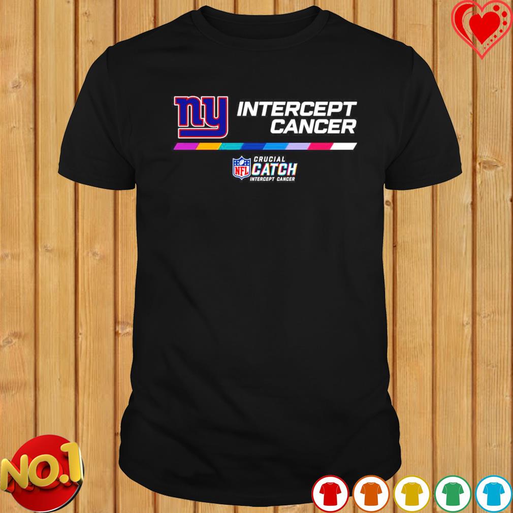 New York Giants NFL crucial catch intercept cancer 2022 shirt