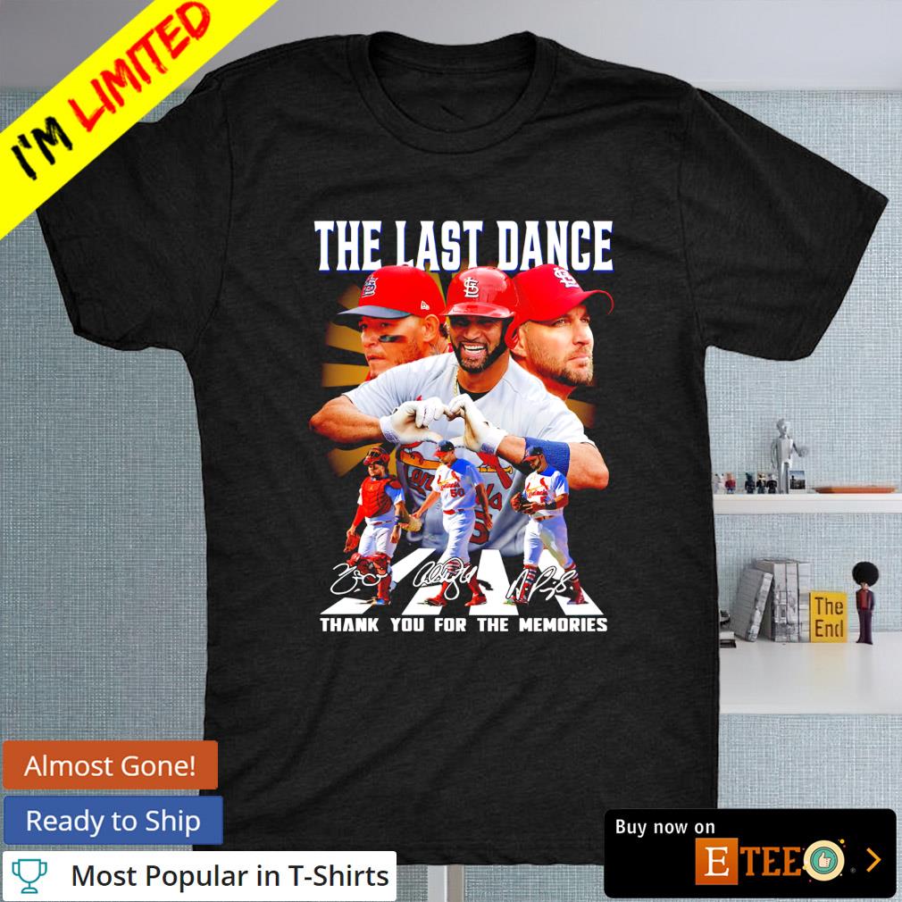 St. Louis Cardinals abbey road The last dance thank you for the memories signature shirt