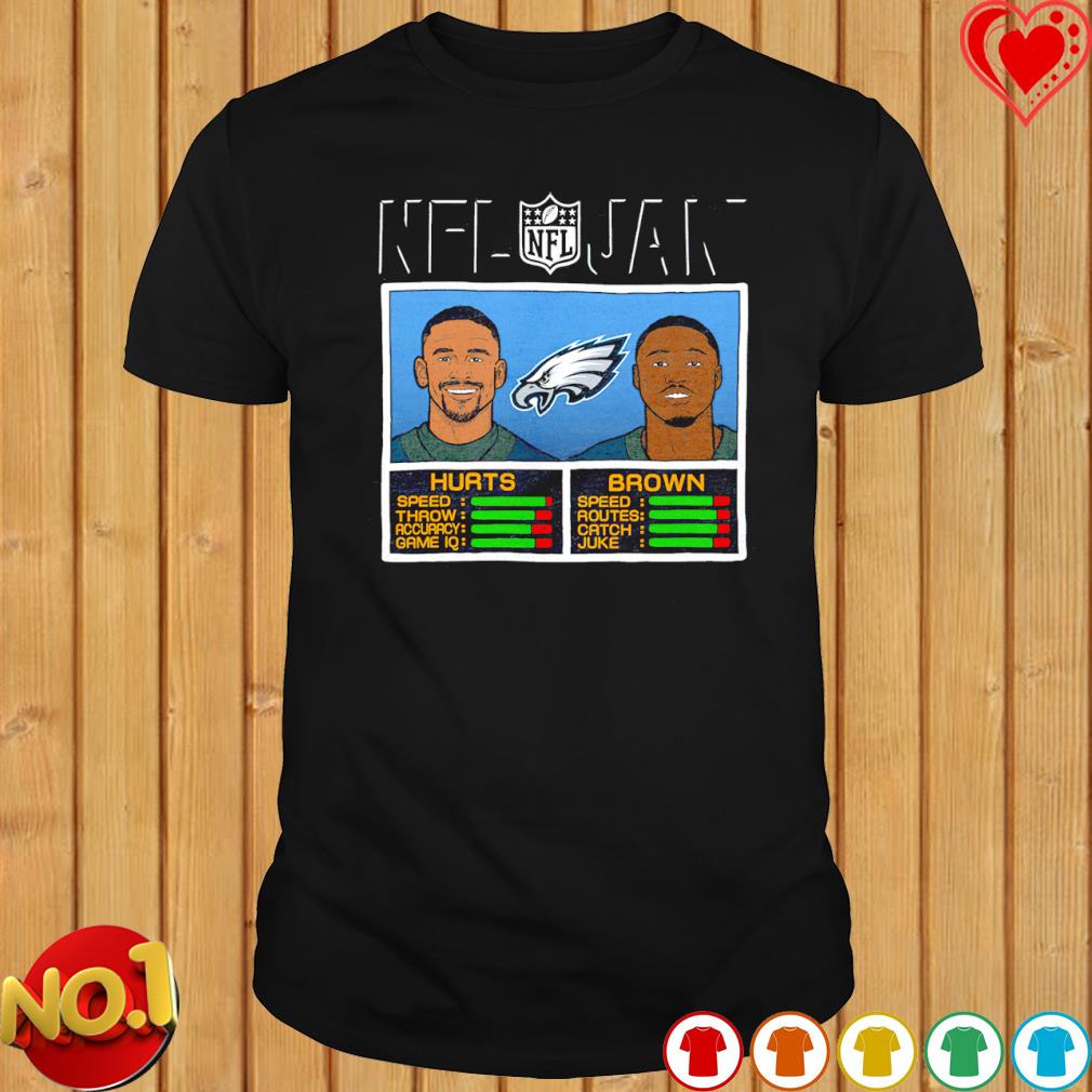 A.j. brown and jalen hurts philadelphia eagles nfl jam shirt