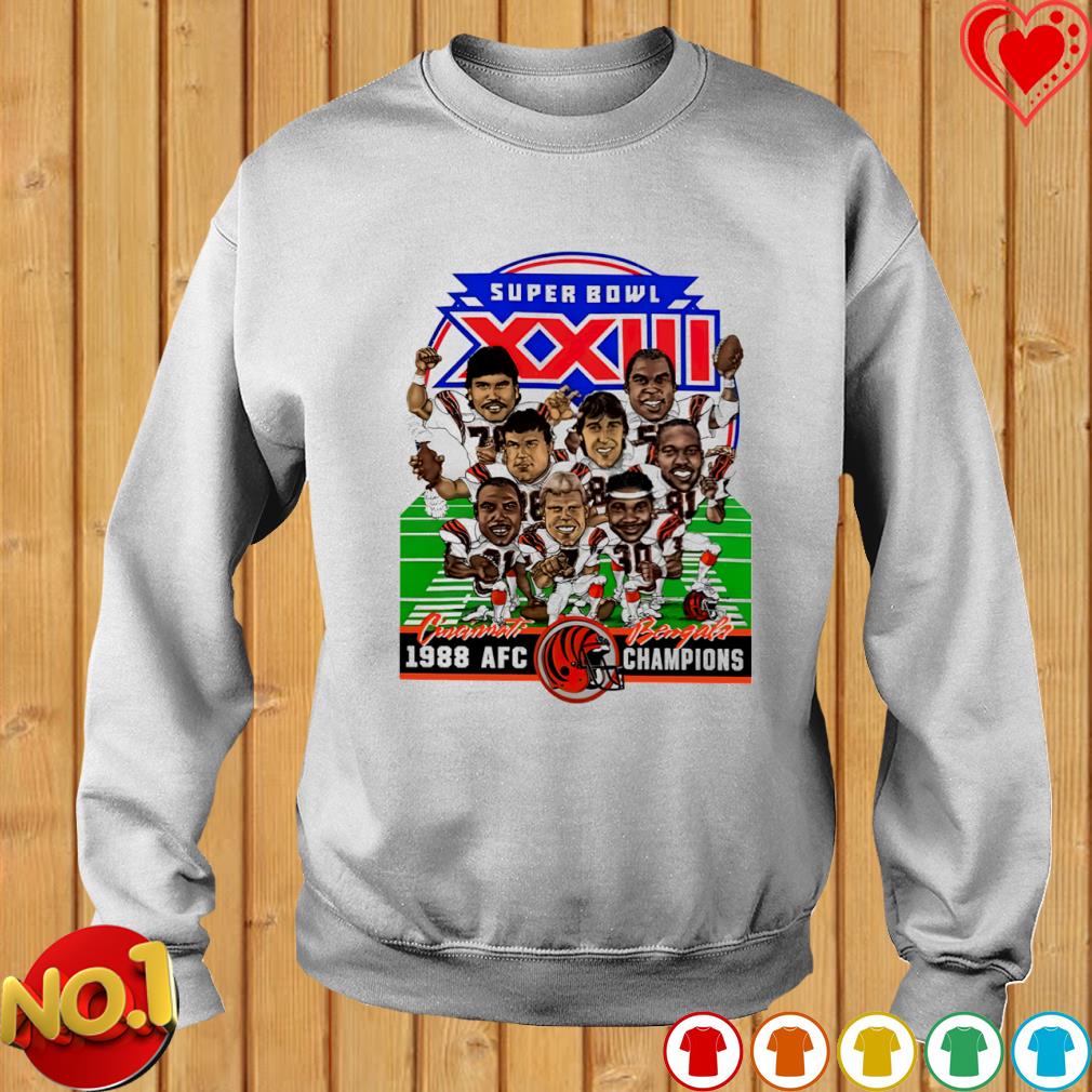 Super bowl xxiiI cincinnatI bengals 1988 AFC champions T-shirt