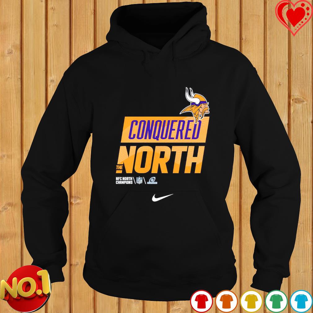 Minnesota Vikings Conquered The North 2022 NFC North Division Champions  shirt, hoodie, sweater, long sleeve and tank top