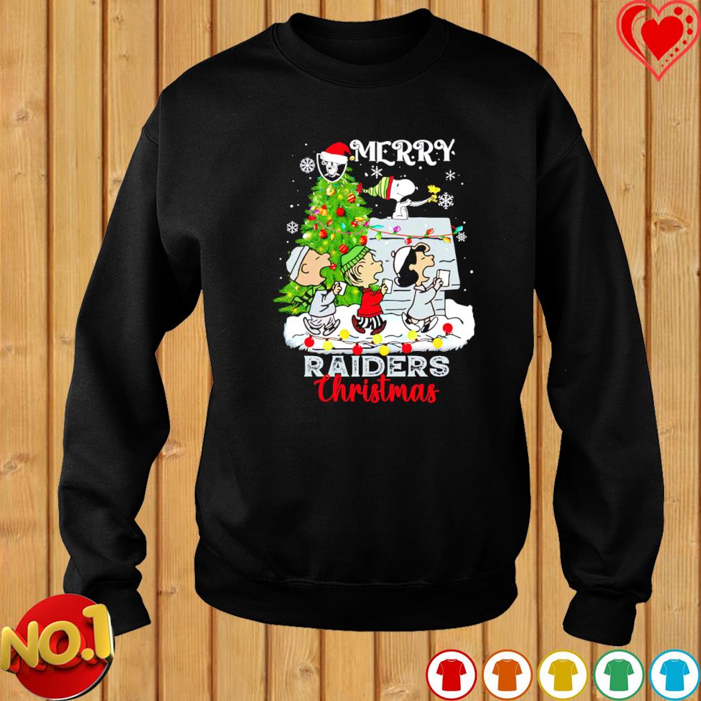 Snoopy Merry Christmas to all and to Raiders shirt, hoodie, sweater, long  sleeve and tank top