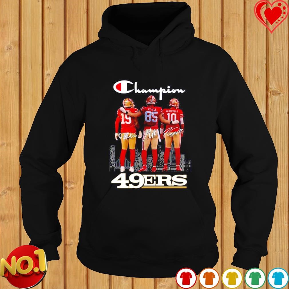 San Francisco 49ers Garoppolo and Kittle signature T-shirt, hoodie