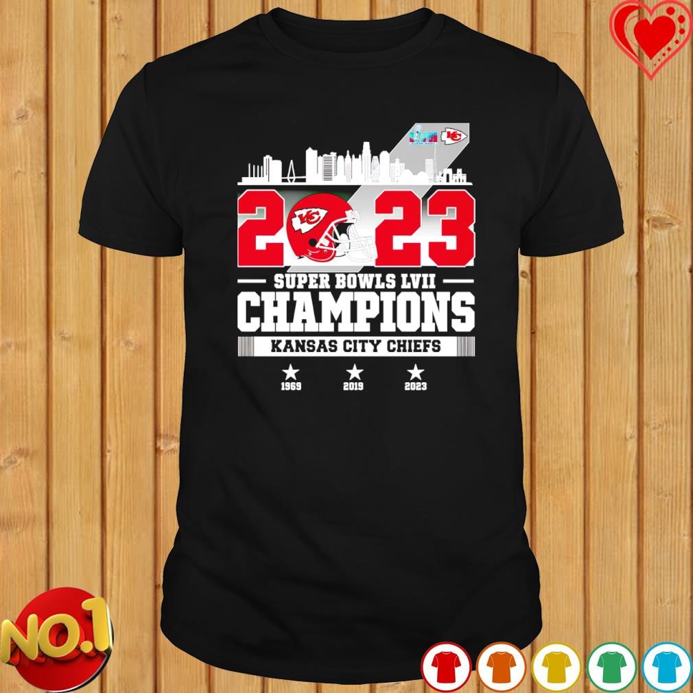 Super Bowl Lvii Champions Kansas City Chiefs 1969 2023 Shirt