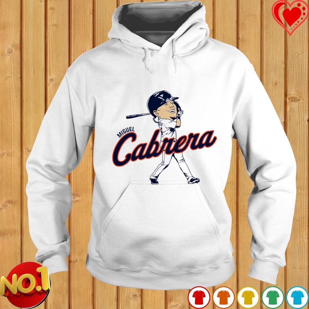 Miguel Cabrera: Caricature Shirt + Hoodie, Detroit - MLBPA - BreakingT