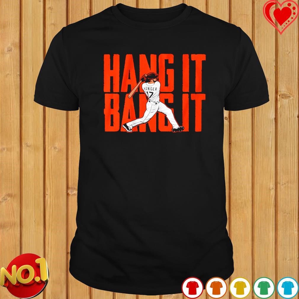 Official Mitch haniger hang it bang it san francisco shirt, hoodie