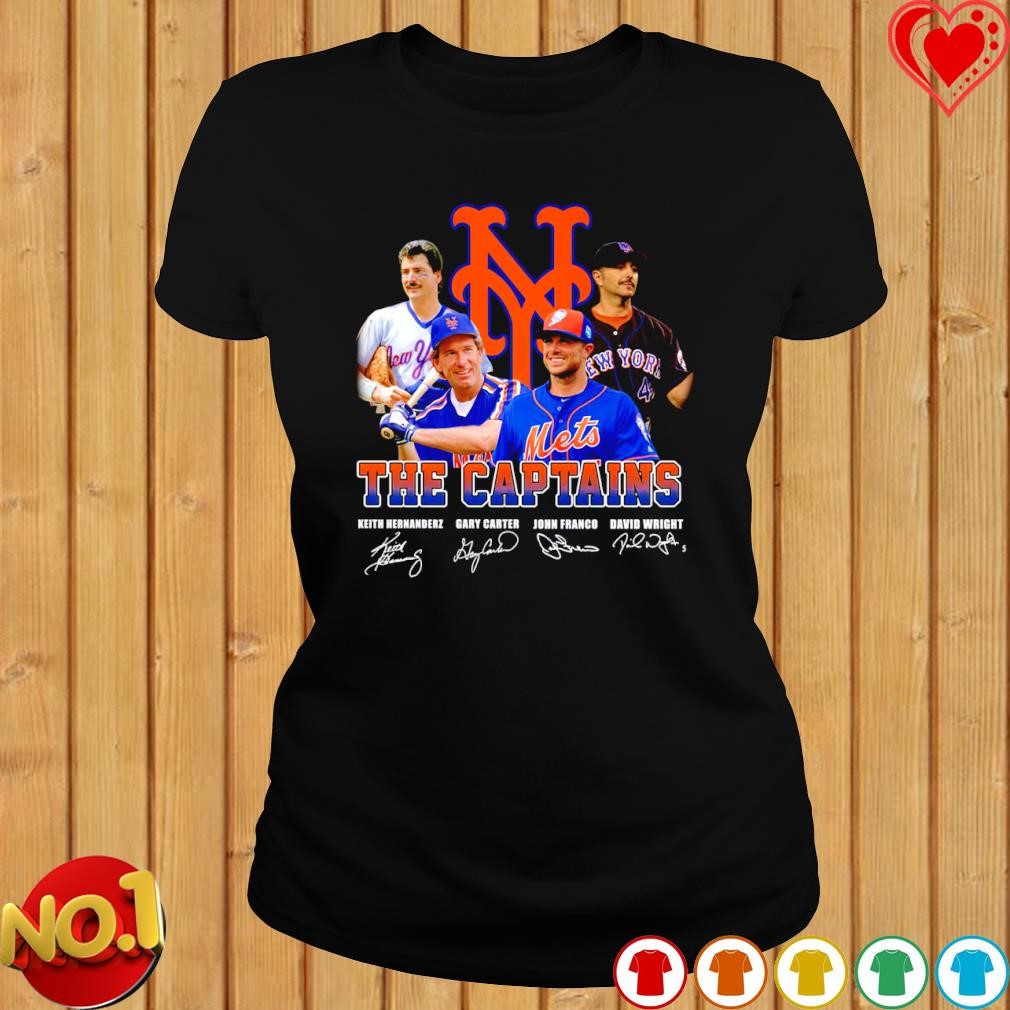 New York Mets the captains Keith Hernandez Gary Carter John Franco Davis  Wright signatures shirt, hoodie, sweater, long sleeve and tank top