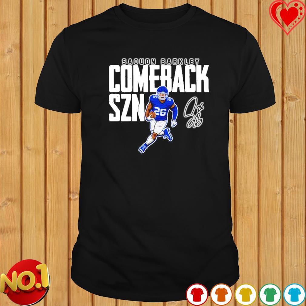 Saquon Barkley knows comebacks Nike logo T-shirt, hoodie, sweater