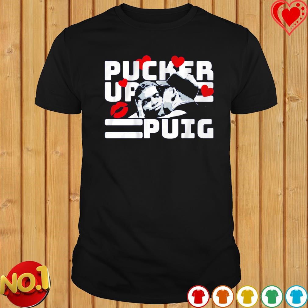 Yasiel Puig Kissing Shirt, Pucker Up - BreakingT