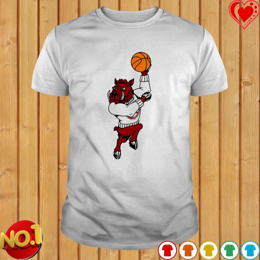 Arkansas Mascot basketball player shirt