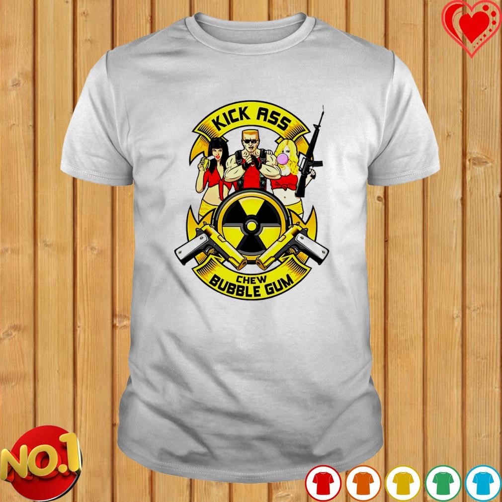 Duke Nukem Kick Ass Chew Bubble Gum shirt