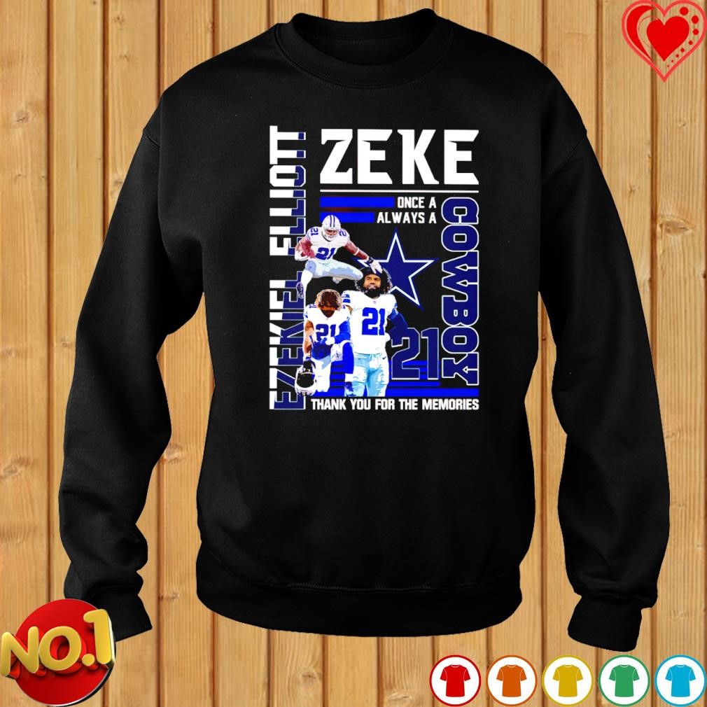 Ezekiel Elliott Zeke Cowboy thank you for the memories shirt