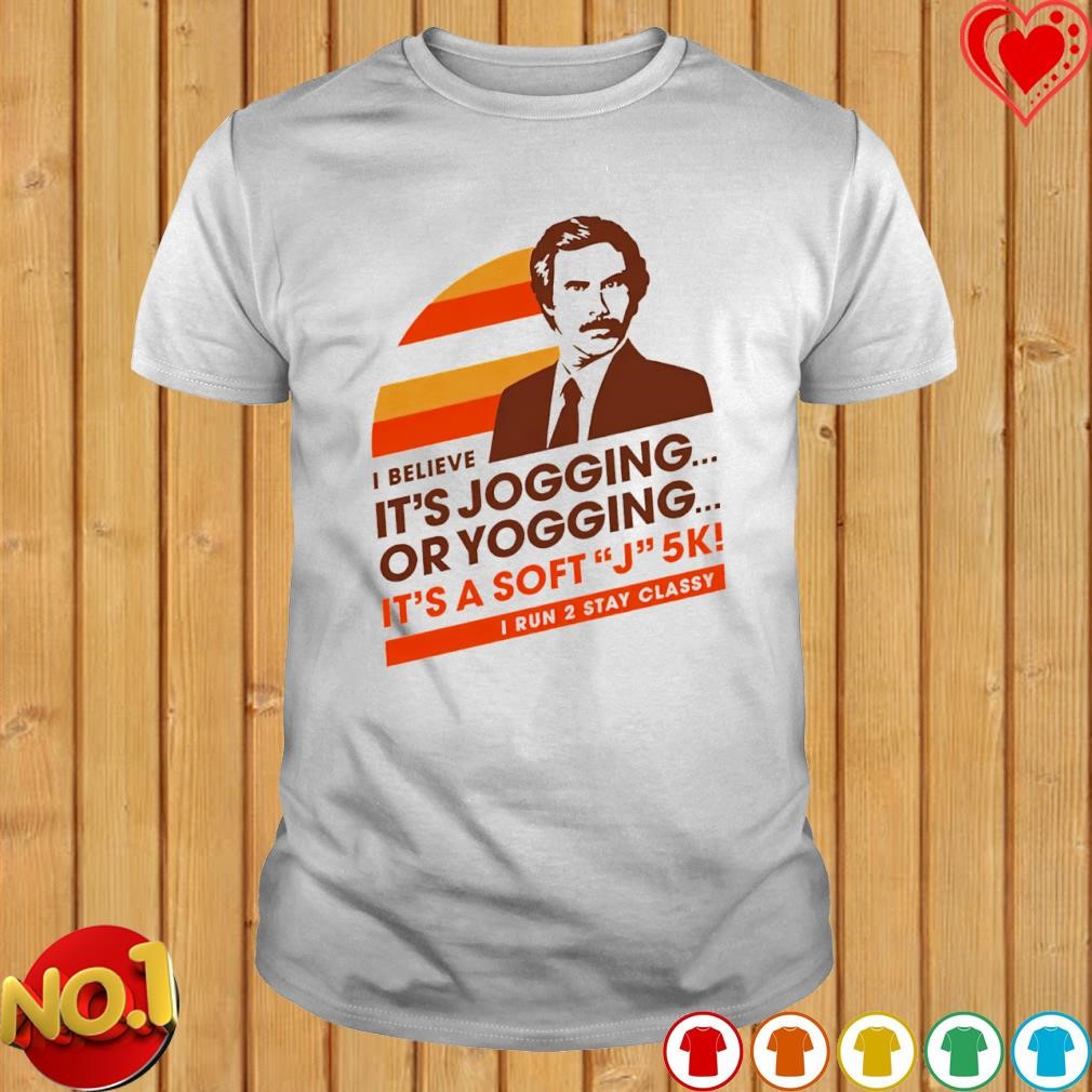I believe it's jogging or yogging it's a soft J 5k shirt