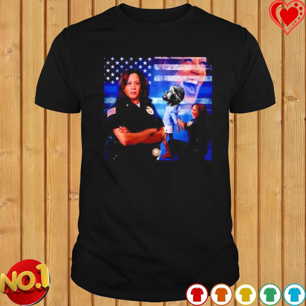 Kamala Harris Police USA flag shirt